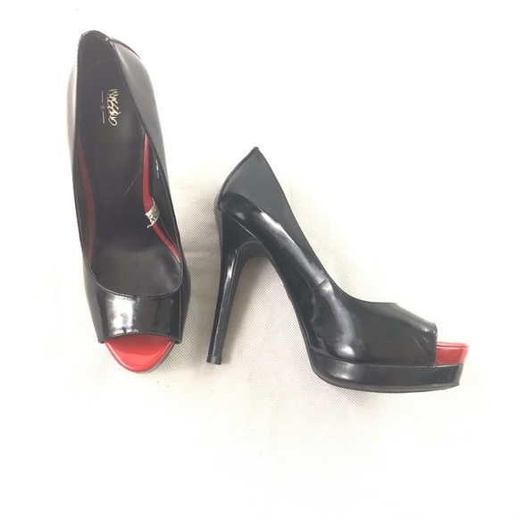 Mossimo Supply Co. Shoes - Mossimo Black & Red Stiletto High Heels 8